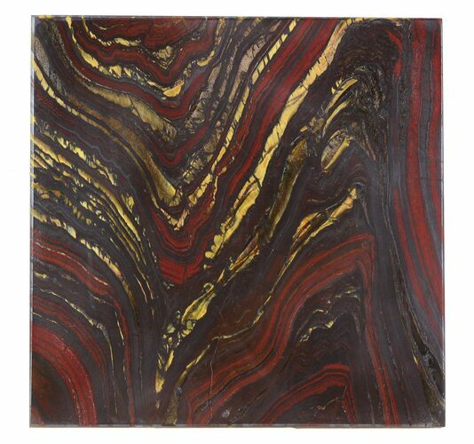 Tiger Iron Stromatolite Shower Tile - Billion Years Old #48797